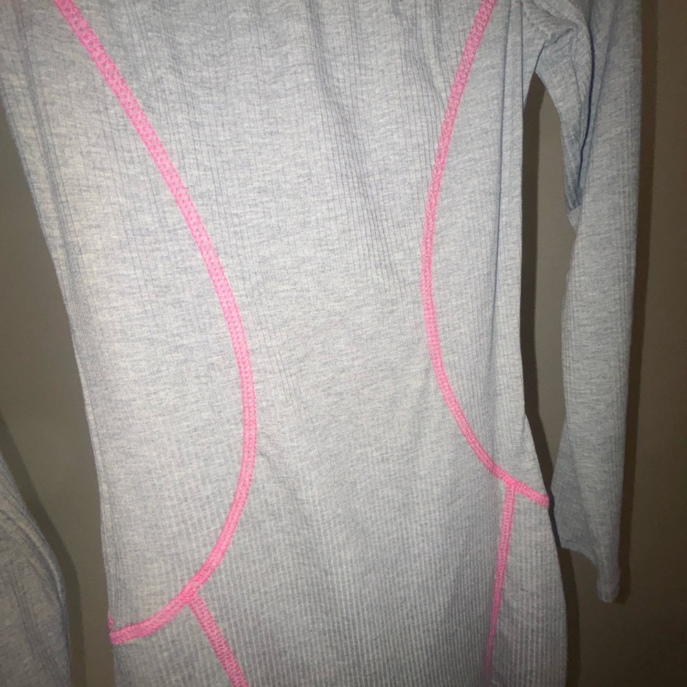 Gray and Pink Jumpsuit - Picture 4 of 5
